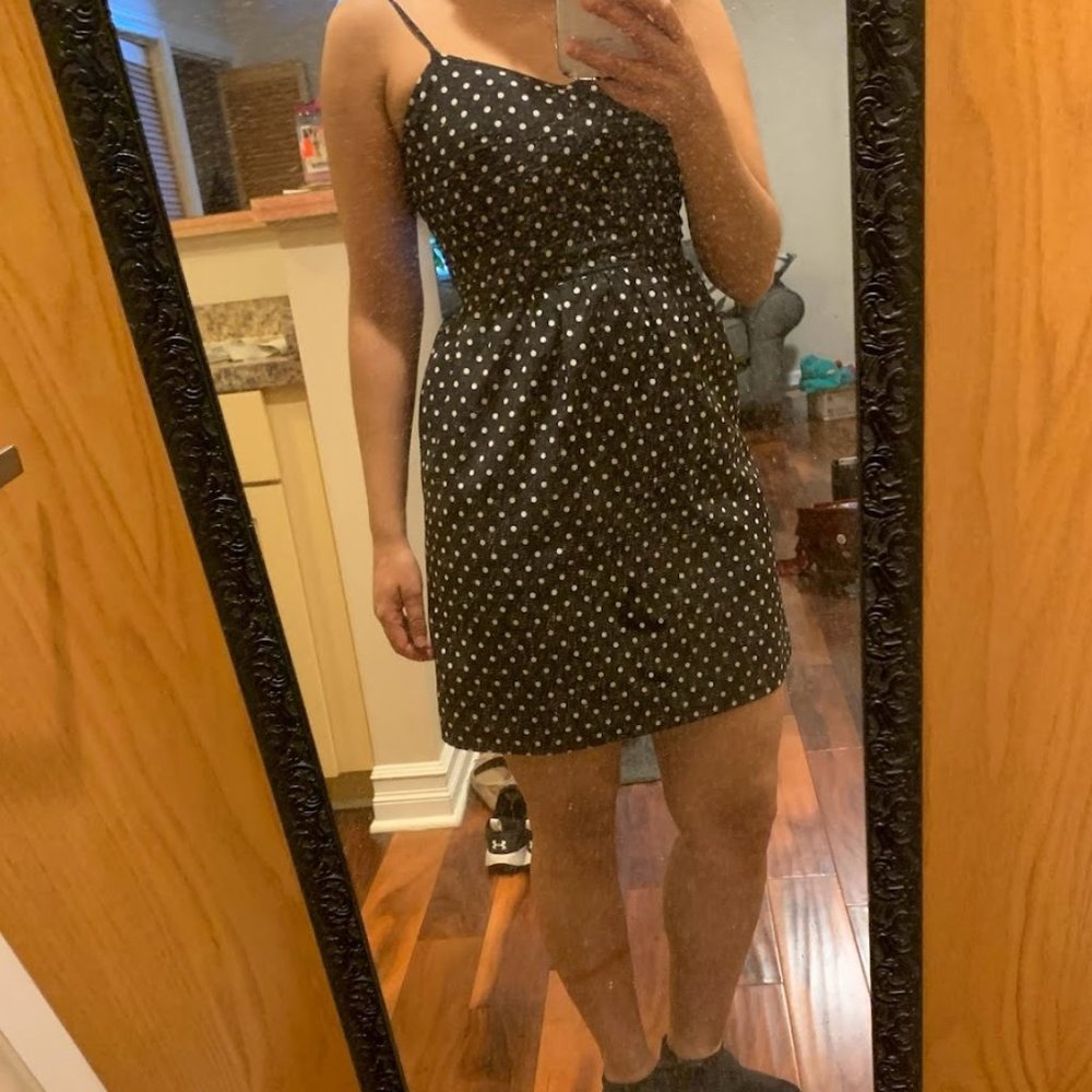 Polka Dot J.Crew Black and White Dress!